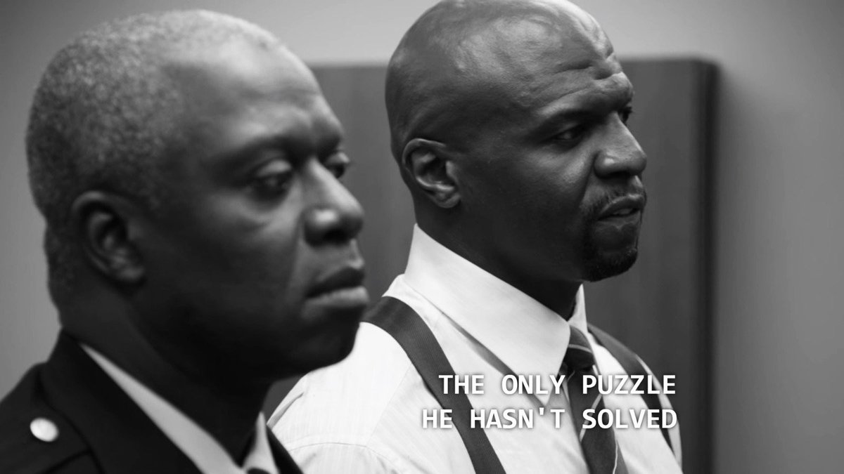 microsbook's tweet photo. he solved the puzzle. #Brooklyn99 https://t.co/Z4SDwvh5Ma