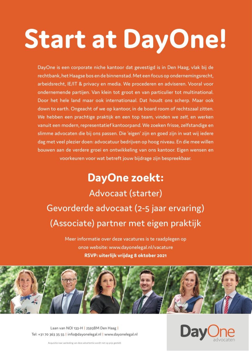 DayOne zoekt drie advocaten, mét IE/IT affiniteit
boek9.nl/boek9-berichte…