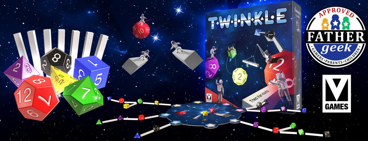 v_cubes's tweet photo. Twinkle was recently reviewed by #fathergeek and approved by the Child, Parent, &amp; Gamer Geeks. Exciting news as Twinkle was awarded with the "Father Geek Seal of Approval"! More info &amp;reviews can be found in the following link: https://t.co/AMGgWgUNlO

#boardgames #Kickstarter https://t.co/8i6OLoxnZW