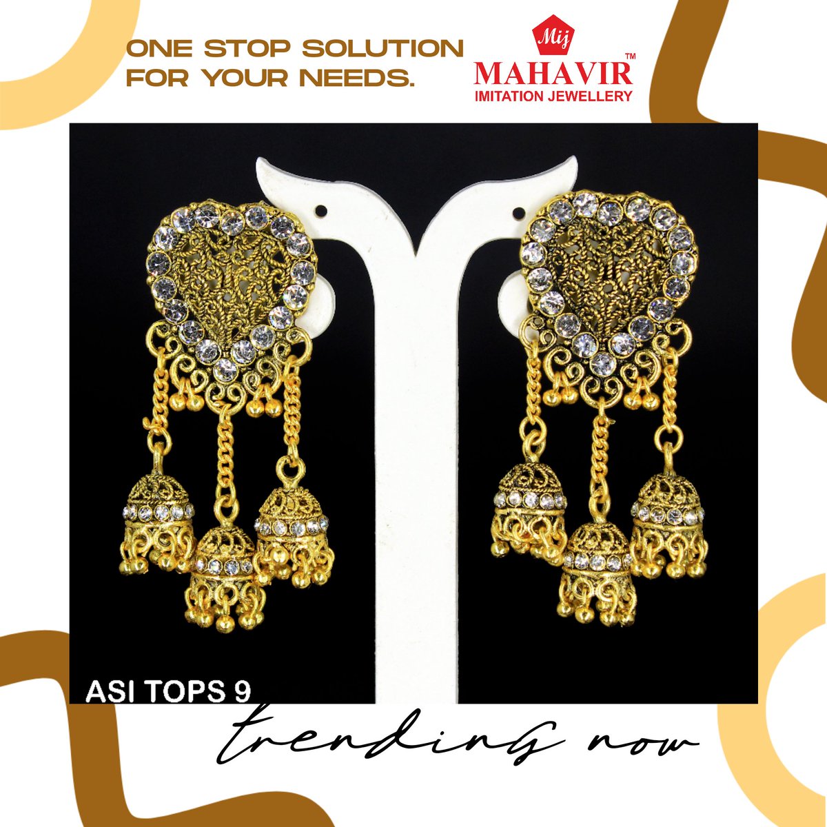 Mahavir_jewells's tweet photo. Earrings collection
#earring #earrings #fashion #fahionjewelery
#indianjewelery #mij #rajkot #longearring https://t.co/rUiPjoEeBo