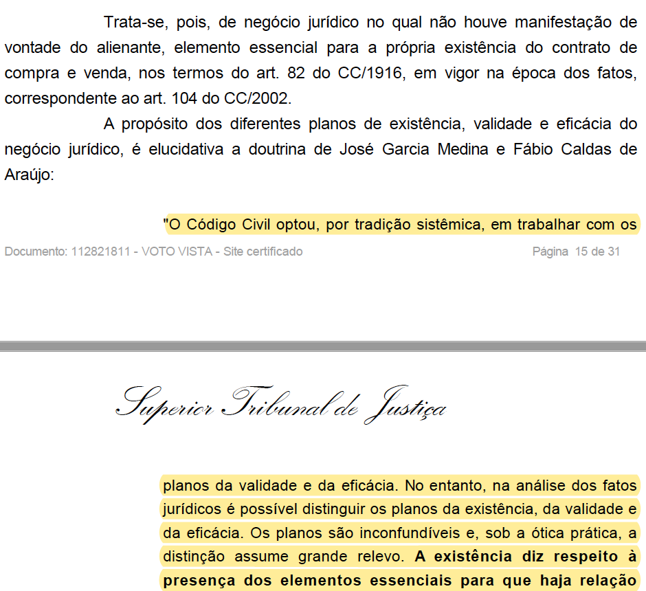 ProfMedina's tweet photo. Julgado expressivo do STJ sobre teoria da aparência, em que se tratou dos planos de existência, validade e eficácia do negócio jurídico. 
STJ, AgInt no AREsp 737757, DJe 09/09/2021. https://t.co/CokH57ecBD