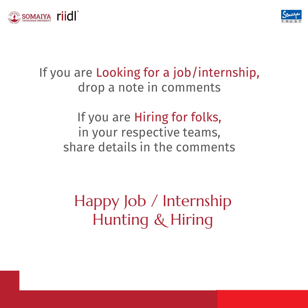 riidl's tweet photo. Landing an internship / job is like catching a pokemon! Let's help people find The Right Jobs and The Right Talent on this thread!

#riidl #bioriidl #HiringAlert #StartupEcosystem https://t.co/rJX0y46eGT