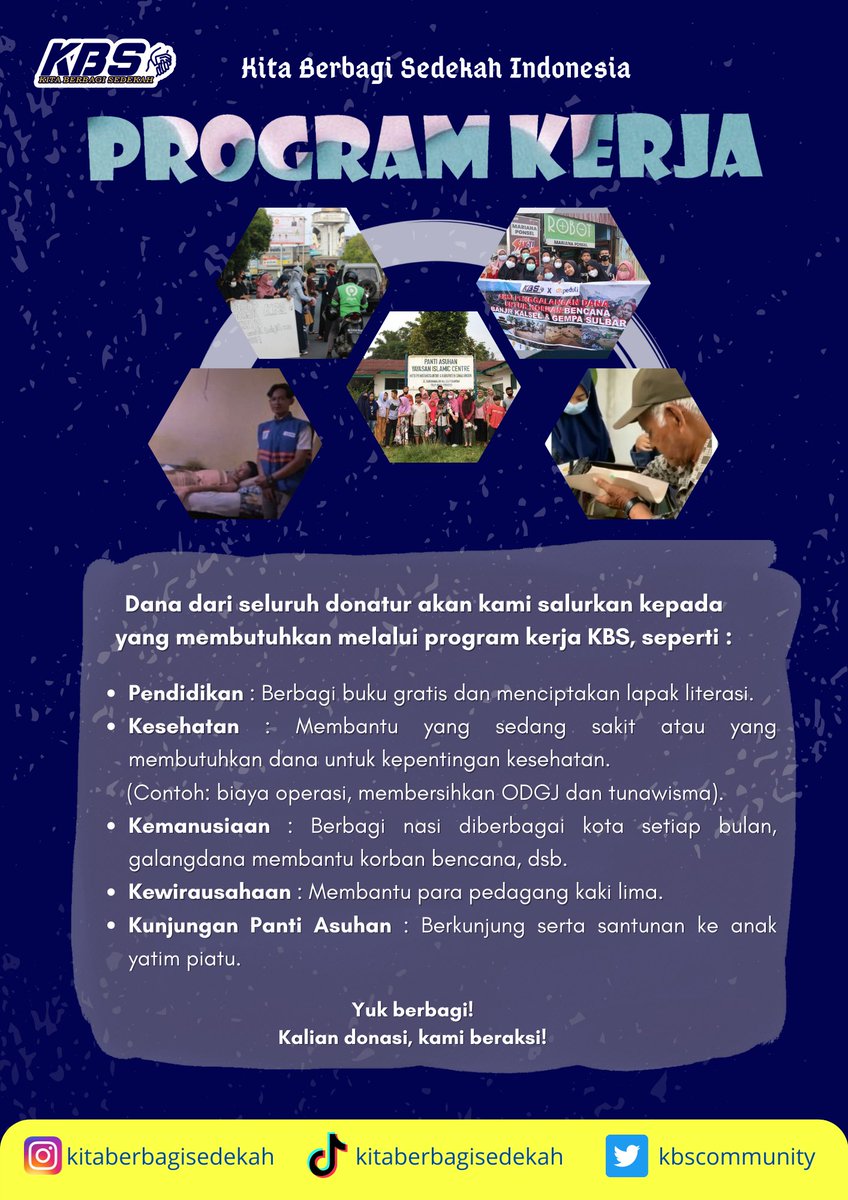 kbscommunity's tweet photo. "Sedekah itu dapat menghapus dosa, sebagaimana air memadamkan api" 

Semangat orang-orang baik
Panjang umur hal baik✨
Have a great day🥰

#ulfa khairiyah - ketua KBS https://t.co/Nh6mSRr6zR