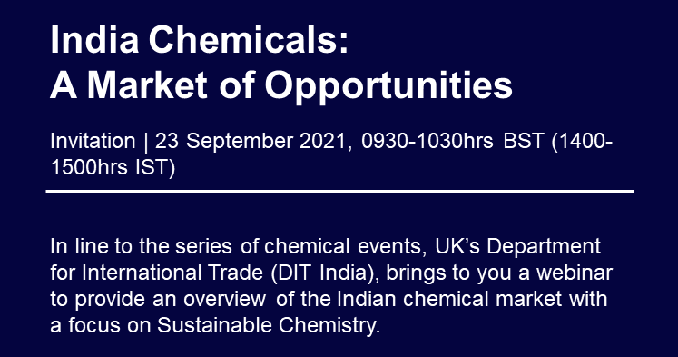 HMTCSouthAsia's tweet photo. The Indian chemicals industry stood at US$ 178 billion in 2019 and is expected to reach US$ 304 billion by 2025. 

There are ample business opportunities for 🇬🇧 companies in 🇮🇳.

Register to know more from Industry experts &amp; our Trade advisors 👇
https://t.co/QRpie8ULBF https://t.co/BAtH8VIwGZ