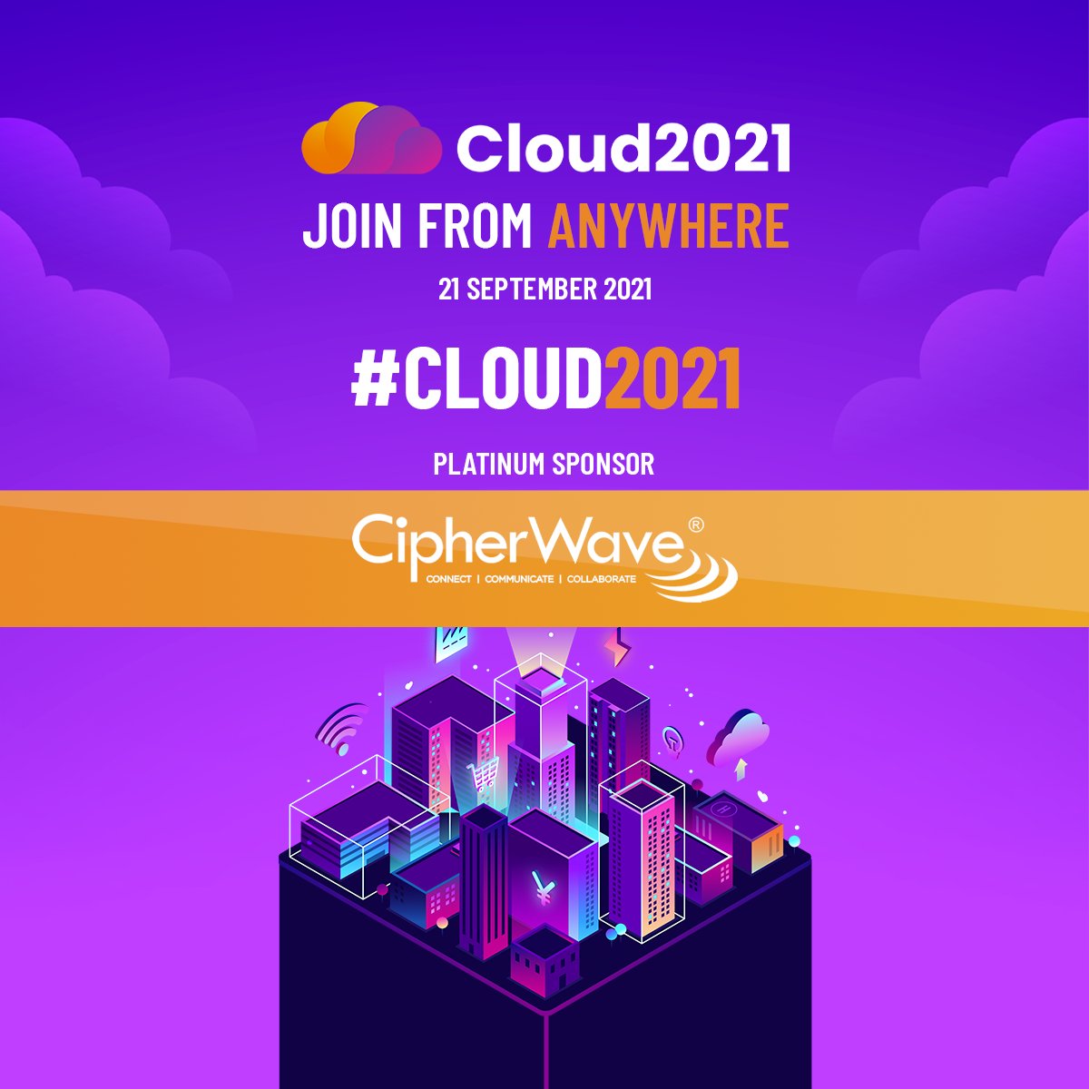 CipherWave's tweet image. CipherWave is a proud sponsor of the Cloud 2021 online conference. Join us and find out the latest in all things Cloud, Security, Data Centre&apos;s &amp;amp; Hosting on 21 September 2021 cloudconference.co.za
#CipherCloud #CipherSecure #Empowergrowingbusinesses #HostLocalwithCipherWave