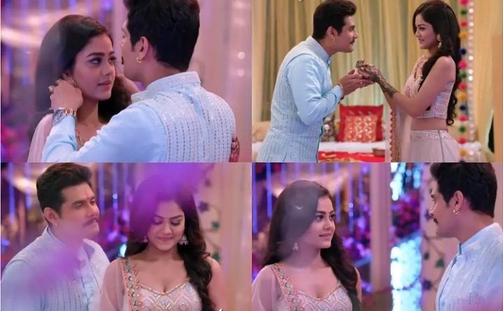 AlhpaNoori's tweet photo. The best part from yesterday's episode 😍😍❤️❤️❤️.
They surely set our screen on fire...
#purvir are the best itv couple....
Please keep watching molkki on TV at 10 pm on colours.

#kroorsingh❤️ #molkkionvoot #molkkicolorstv #tmkoc #priyalmahajanofficial #virendrapratapsingh https://t.co/XmkJQyjVMA