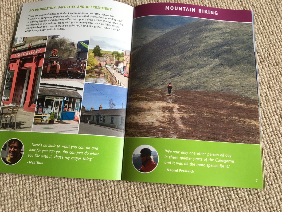 14 cycling itineraries 4 all abilities - Mountain, Road & Gravel - all in 1 booklet - available in the Ecomuseum and on our website. HUGE tks 2 @reizkultur 4 working w us on these amazing #activetravel #regenerativetourism experiences!

@RideEmber @dundeecycling 
@PathsforAll