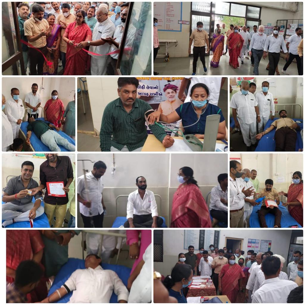 આજ રોજ માન્ય વડાપ્રધાનશ્રી ના જન્મ દિવસ ની ઉજવણી નિમિતે પૉશીના તાલુકા મા રક્ત દાન શિબિર નું આયોજન  તાલુકા વિકાસ અધિકારીશ્રી  poshina અને તેમની ટીમ દ્વારા કરવામાં  આવ્યું