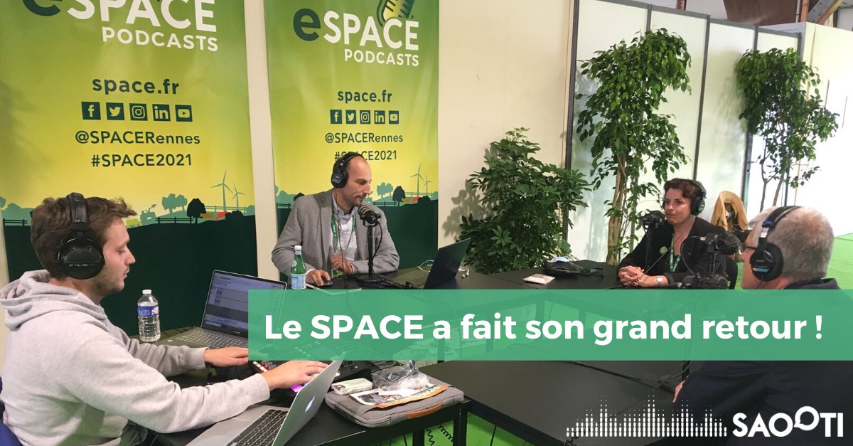 #EVENT | Le <a href="/SPACERennes/">SPACE</a> touche à sa fin. Tout au long de l'événement notre équipe #éditorial a enregistré des émissions en direct. 🎙️ Restez informé sur l'actualité du monde agricole avec "La Voix de l'élevage" le podcast mensuel du SPACE. bit.ly/2Z51uBl 🎧