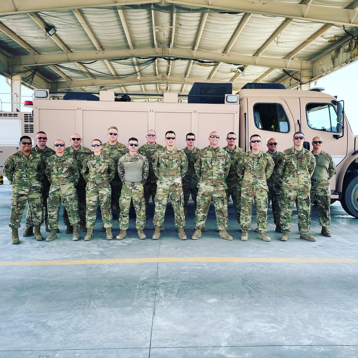 WRiggott's tweet photo. IAFF members deployed in support of Operation Spartan Shiled, Operation Freedom Sentinel.  @IAFFNewsDesk https://t.co/QdYTmXcAya