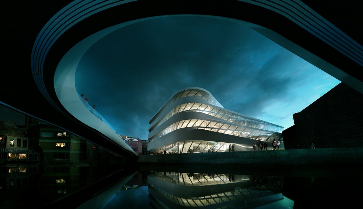 UNStudio_Arch's tweet image. The design for the Urban Library of the Future and Centre for New Media is fluid in form.

Accommodating to its surroundings and incorporating expansive sightlines, the design creates a flexible and open knowledge environment.

More: bit.ly/2Xll6Ai

#flexiblearchitecture