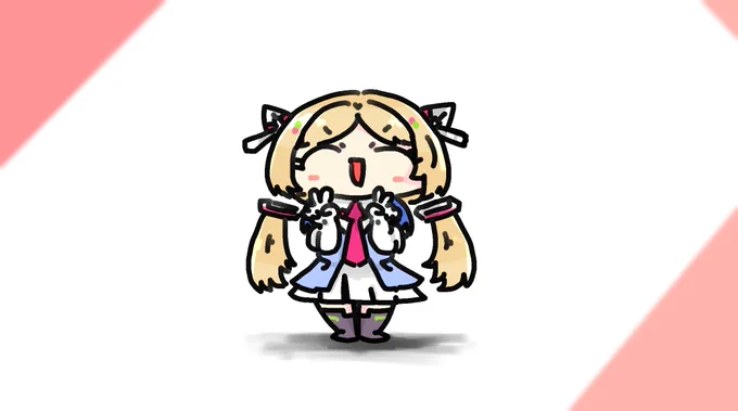 ✌✌
#アロ絵 