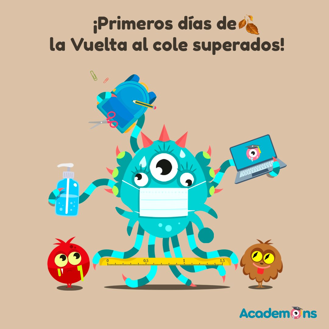 Primeros días de vuelta al cole: superados✔️ 

¿Qué tal os ha ido? :)
