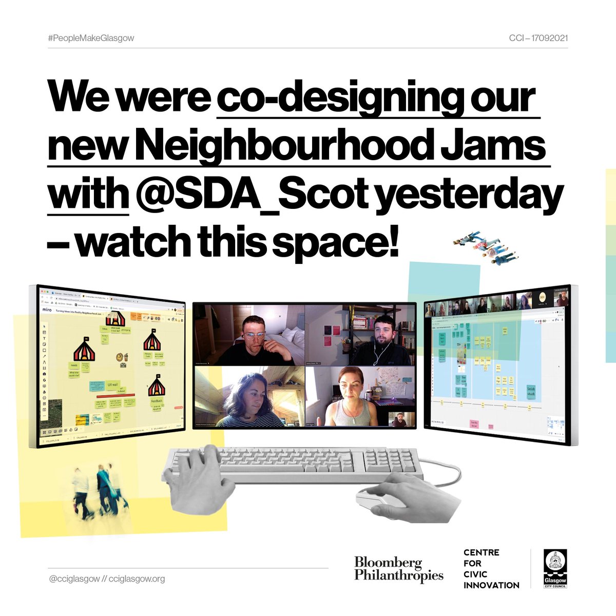 2 Fabulous workshops yesterday designing our upcoming neighbourhood jams with @SDA_Scot focussing on Climate Change and using design to listen to our citizens and develop local solutions to global problems. Really exciting work!
<a href="/BloombergDotOrg/">Bloomberg Philanthropies</a> 
#MayorsChallenge