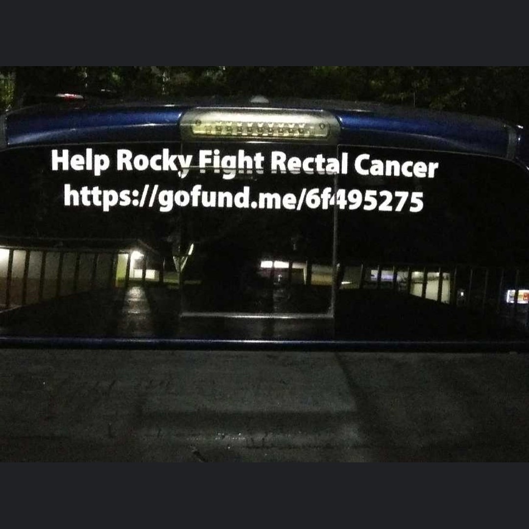 diamonddimax's tweet photo. This pic was taken of the back of that truck in #oakland CA be part of trend support Rocky +his battle w #rectalcancer 
help him make #cancer his bitch by sharing,donating share pics of sightings of this truck as it travels cross country
#fuckcancer 
#CANCERSUCKS 
#fuckyoucancer https://t.co/tQdMofUpjV