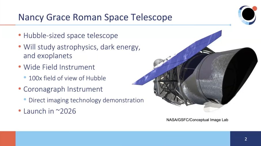ThibautRoger1's tweet photo. @NASARoman Nancy Grace Roman #telescope (formerly #WFIRST) has also three presentations by Robert Zellem, Jean-Philippe Beaulieu and Óscar Carrión-González. What are you looking forward the most: its direct imaging or micro-lensing capabilities?
#EPSC2021 @europlanetmedia @NASA https://t.co/ZPEGbdcCYL