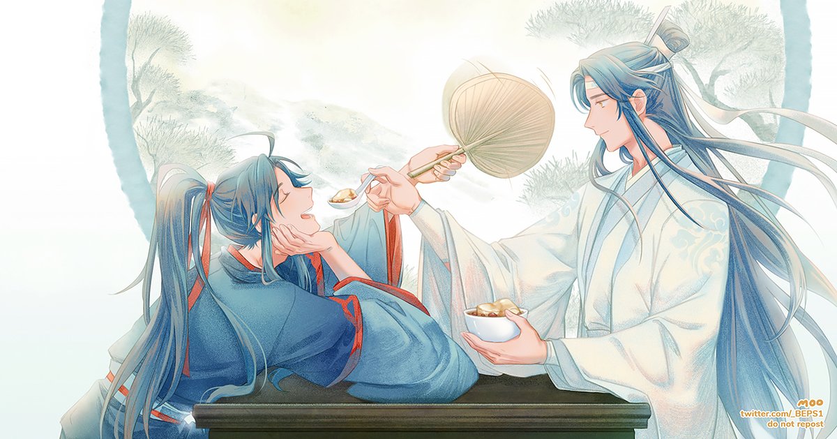 Tofu pudding(豆花) tastes best when shared with another 💕 #魔道祖师