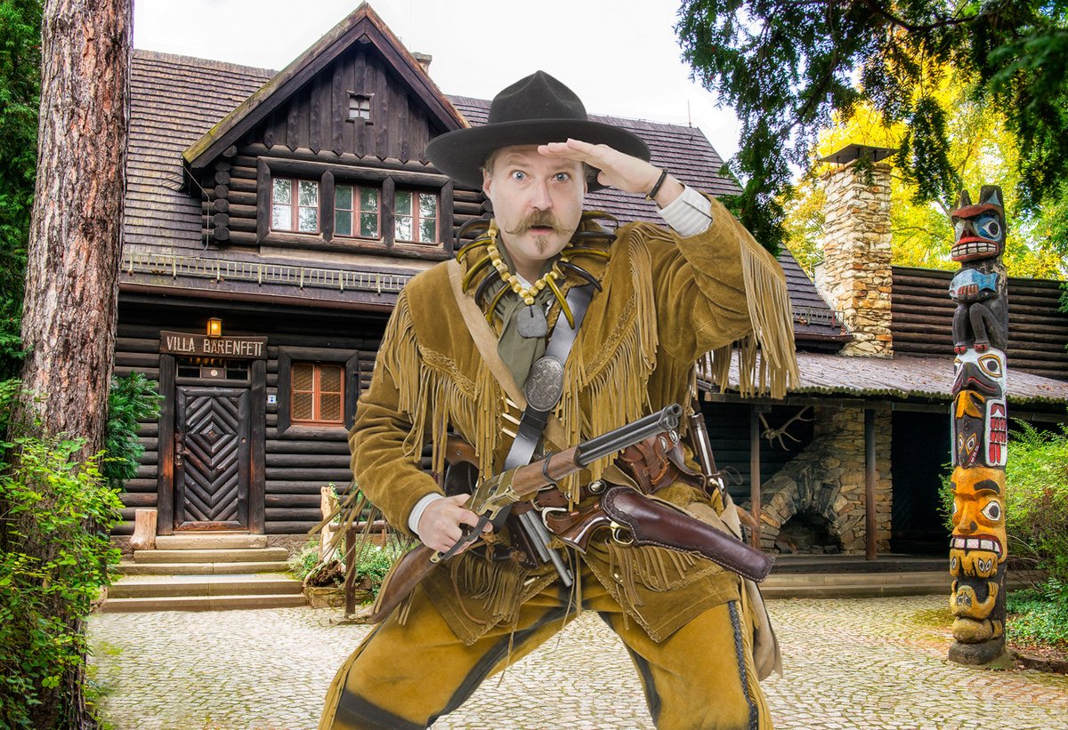 MayMuseum's tweet photo. Erlebnisrundgang mit Karl May
„Damals, als ich Old Shatterhand war ...“!🤠🏹

Diesen Samstag und Sonntag könnt ihr jeweils um 9:30 Uhr gemeinsam mit Old Shatterhand das @MayMuseum erkunden! https://t.co/mRBlRINg48