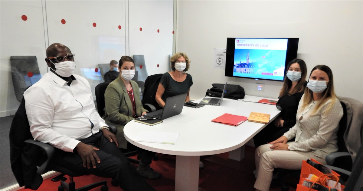 1/2 Thanks to #InclusU and #ErasmusPlus, Diana Dulko and Eglė Šimkutė, International Manager from <a href="/mru_university/">Mykolas Romeris University</a>, performed peer-to-peer staff training at <a href="/univ_lille/">Université de Lille</a> this week.