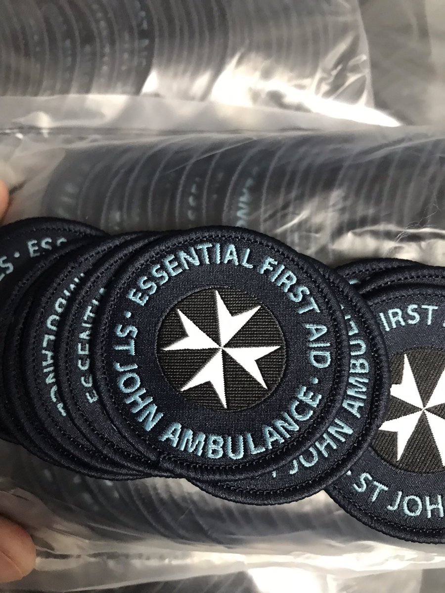 New RAFAC essential first aid blue PTS badges now in stock 🐸🐸