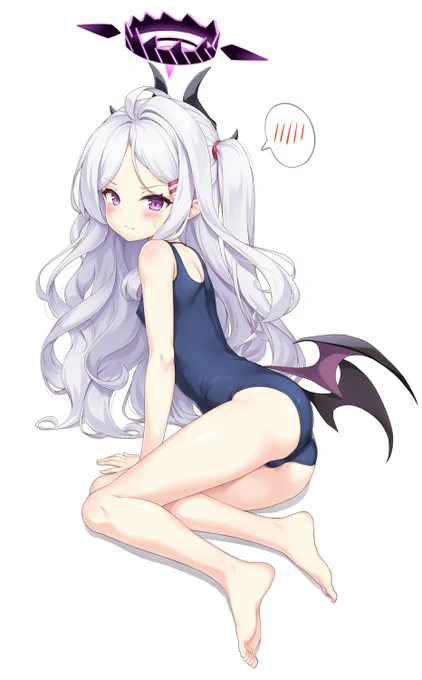 風紀委員長(スク水)
 #ブルアカ 