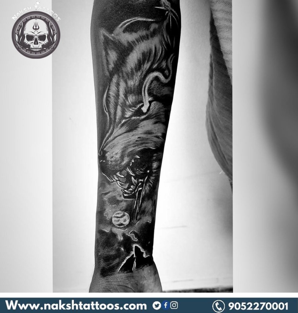 Phoenix and Lotus tattoo sleeve  Great Wave Studio