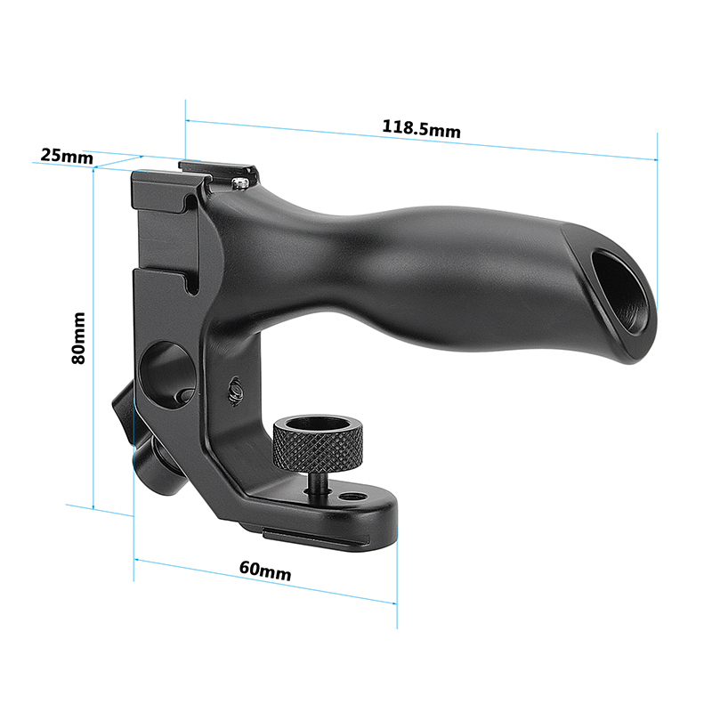 CamvateTurning's tweet image. CAMVATE NEW HANDLE GRIP🔥
• Built-in single port 15mm rod clamp available
• One upward &amp;amp; two front shoe mounts available
• Mounts via bottom shoe mount &amp;amp; 1/4" thumbscrew
• Material: anodized aluminum alloy
More detail: camvate.com/search/?Keywor…
#camera #camerarig #camerahandle