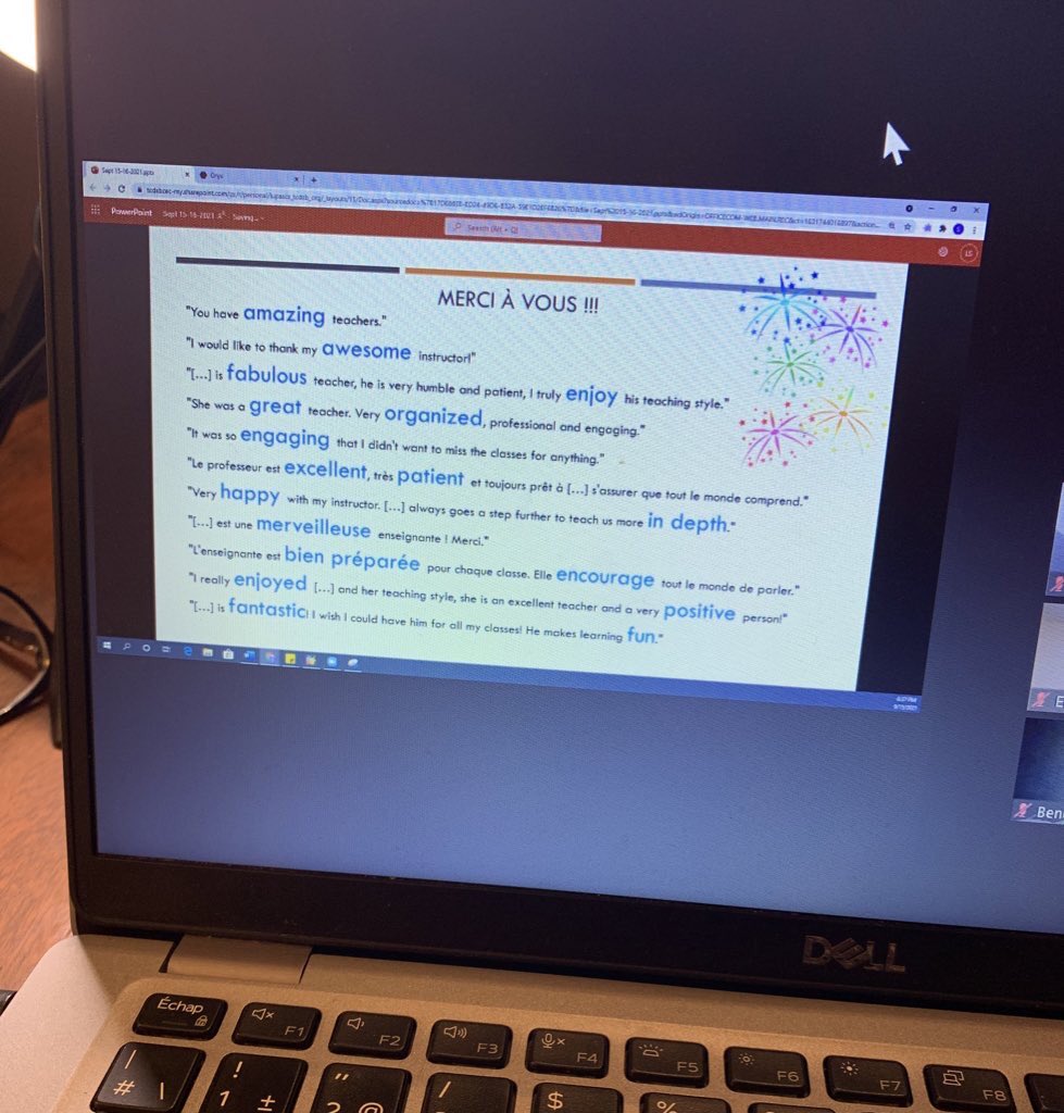 MadameFatimaK's tweet photo. Engager les apprenants adultes de Français Langue Seconde c’est aussi simple qu’instaurer une routine et des stratégies simples de gestion de classe virtuelle @TCDSB_FSL
Pour un résultat exceptionnel 🤩
#fsl #fls #frenchinToronto https://t.co/65ORF7TipQ