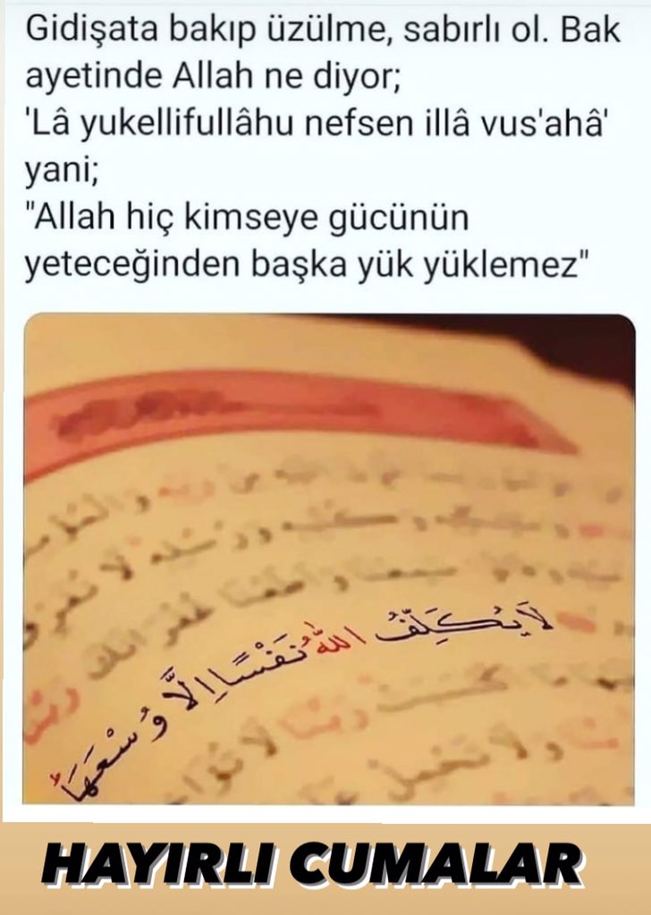 #HayırlıCumalar