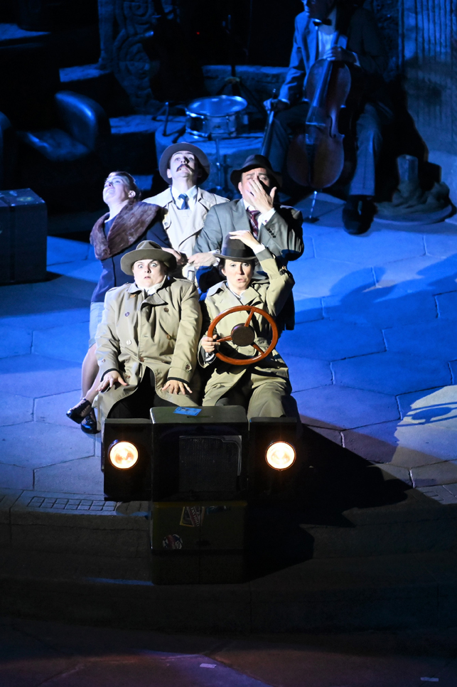 We sadly say goodbye to Shattered Windscreen and the cast of The 39 Steps, who have entertained us hugely this week with their stiff upper lips, innumerable costume changes &amp; ingenious staging. Here's a selection of magical moments from this fantastic show.
#shatteredwindscreen