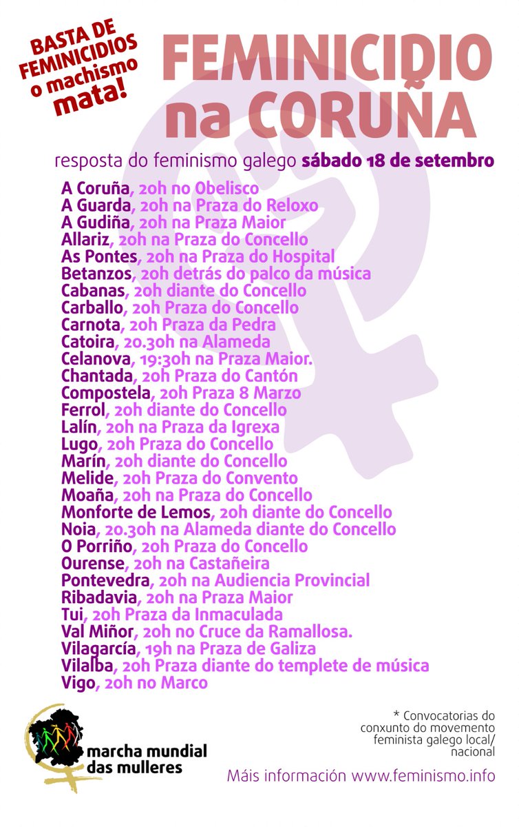 Marcha Mundial Mulleres Galiza tweet media