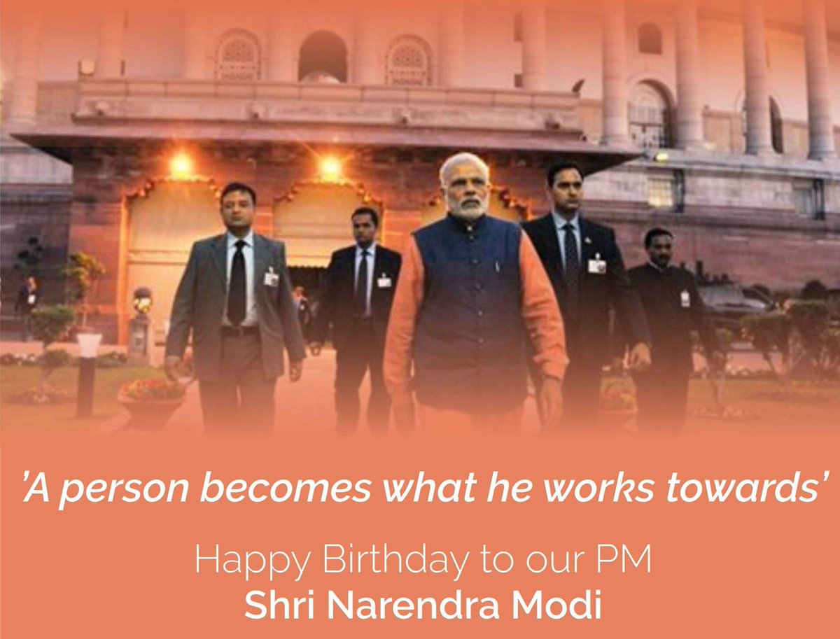 Happy Birthday to you <a href="/narendramodi/">Narendra Modi</a> ji.

#NarendraModi71Birthday 
#narendramodibirthday