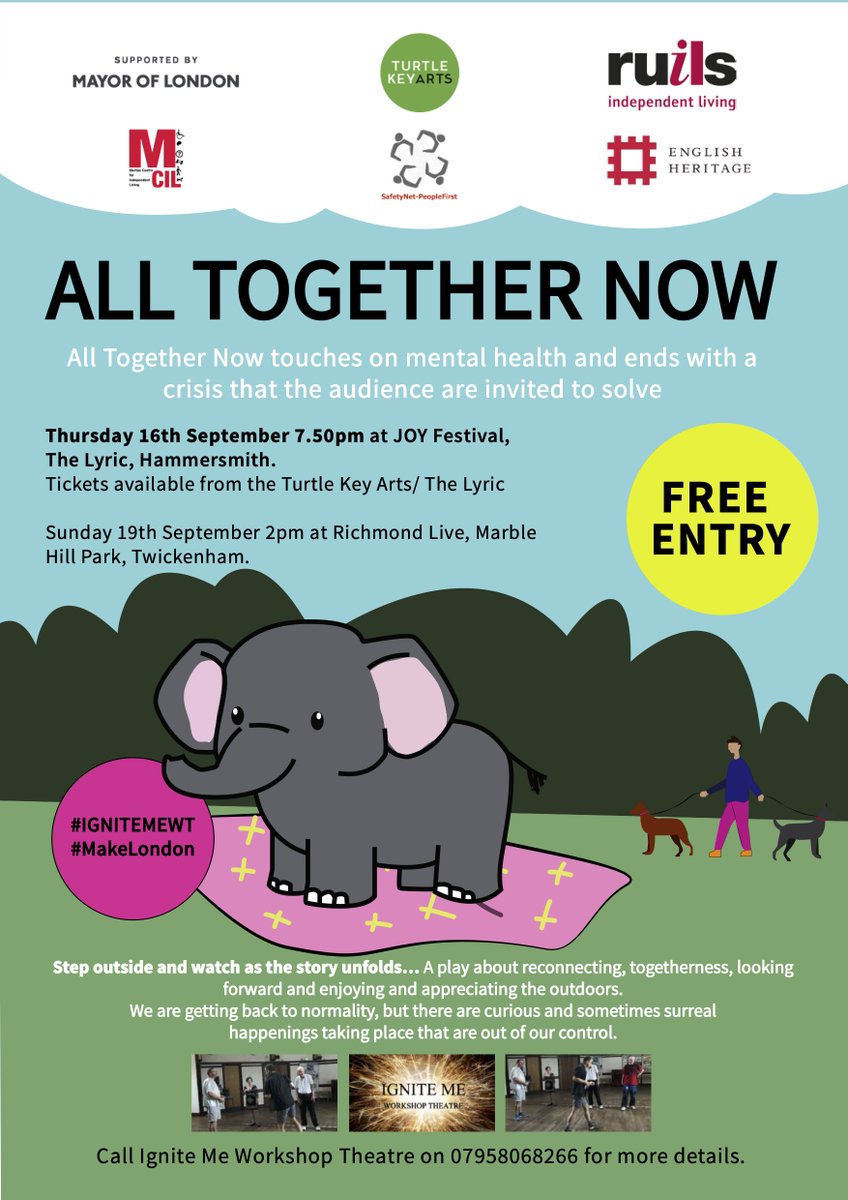 IGNITEMEWT's tweet image. Our new piece of prepared improvisation All Together Now premiered at The Lyric Hammersmith yesterday as part of JOY fest thanks to @TurtleKeyArts with a fantastic response. Catch us at Richmond Live this Sunday at 2 @EHMarbleHill and expect the unexpected...
@RUILS @SAFETYNETHF1