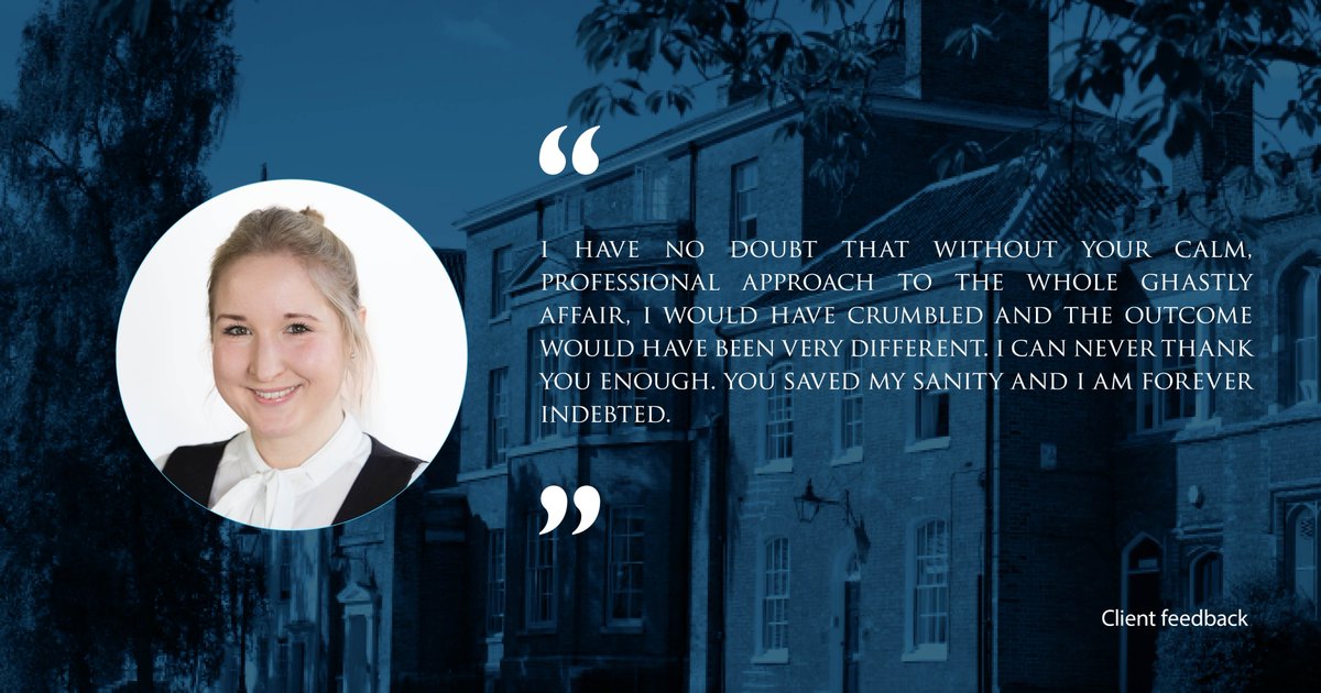 "I have no doubt that without your calm, professional approach to the whole ghastly affair I would have crumbled and the outcome would have been very different. I can never thank you enough" 
Well done to <a href="/PollyLangford_/">Polly Langford</a> for this great bit of client feedback. #feedbackfriday