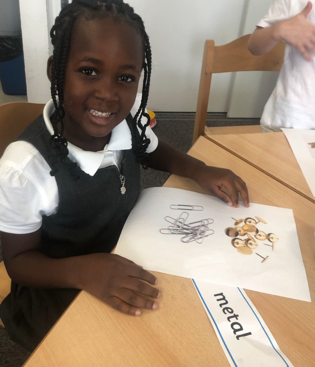 We have had lots of fun in Pine Tree this week.  We have been looking at different materials and where we might use these in our everyday lives.  We noticed that we have a lot of wood in our classroom made up from our tables and chairs!