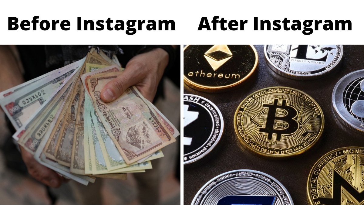 saflenetwork's tweet photo. Had to do it in crypto style!

Before Instagram: Rupee/Dollar
After Instagram: Crypto

#SafleNetwork #cryptocurrencies  #Trending https://t.co/Y9FCYuipuO
