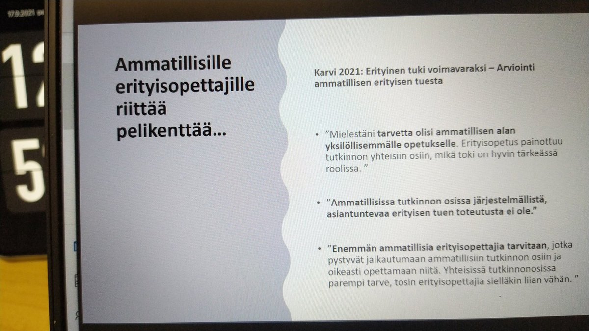 oppijanoikeus's tweet photo. Ammatillisia erityisopettajia tarvitaan ehdottomasti myös jatkossa toteaa @PynnonenPaivi #oppijanoikeus hankkeen loppusempassa. @HAMK_AOKK @AOpettajatRy https://t.co/jz7cmZgJsQ