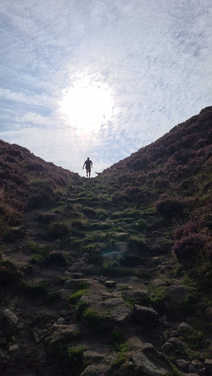 One man and his (my) dog ❤🐾 

What you don't see in this photo is that I'm 100% cursing him for making us walk up this (this was just the end bit!)! It's a good job I love him and got a gorgeous photo out of it! 

Holiday feels like a lifetime ago already!