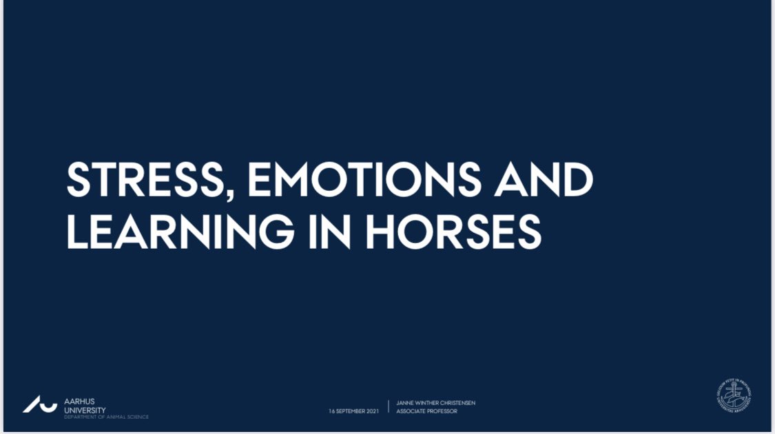 MariaRorvang's tweet photo. So thankful to our guest lecturer, the amazing Dr Janne W Christensen, for two great days discussing equine stress, emotion, learning and fear. As organisers we are also learning a lot from these discussions at the #equitationsciencecourse2021
#slu #au #equitationscience https://t.co/T70AM2uYKq