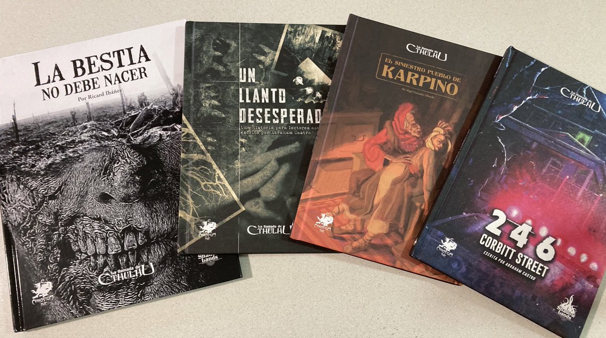 rafapajis's tweet photo. 😍Me tiene muy flipado el material sobre #LaLlamadaDeCthulhu que está sacando @Shadowlandsed.
Ojalá les vaya muy bien editando aventuras y campañas como estas y la escasez de material que siempre ha existido en España pase a ser cosa del pasado https://t.co/29iXR7MN4l
