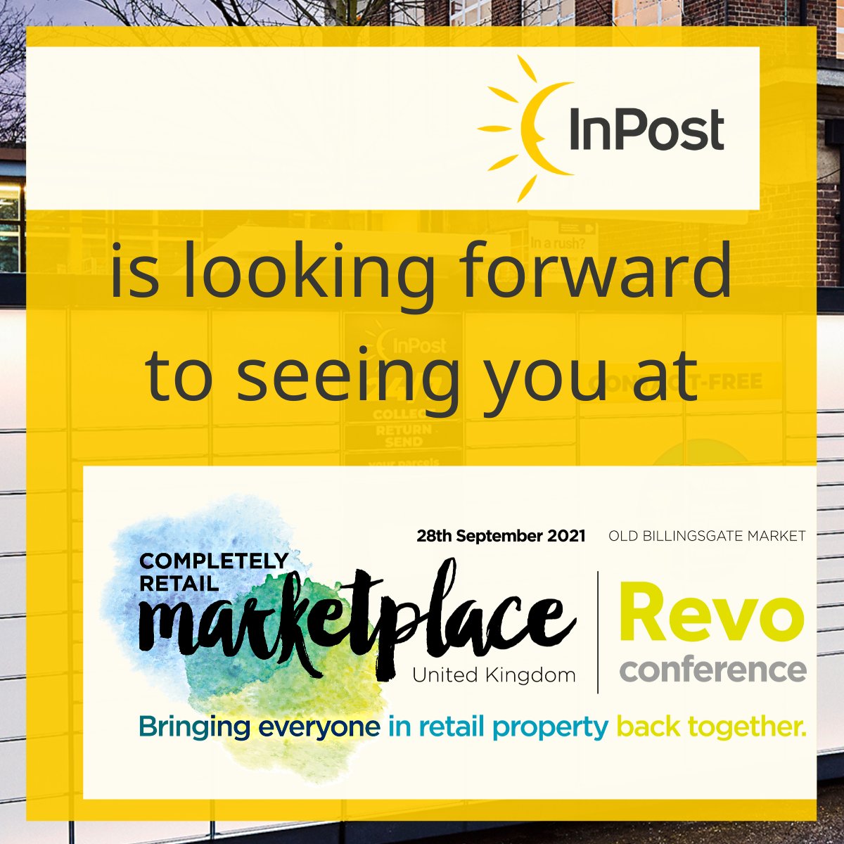 We're at @RevoLatest #CRMPUK on 28 September. Want to know how #parcellockers can help build #Greenercommunities ? Come talk to us! #CRE #Commercialrealestate