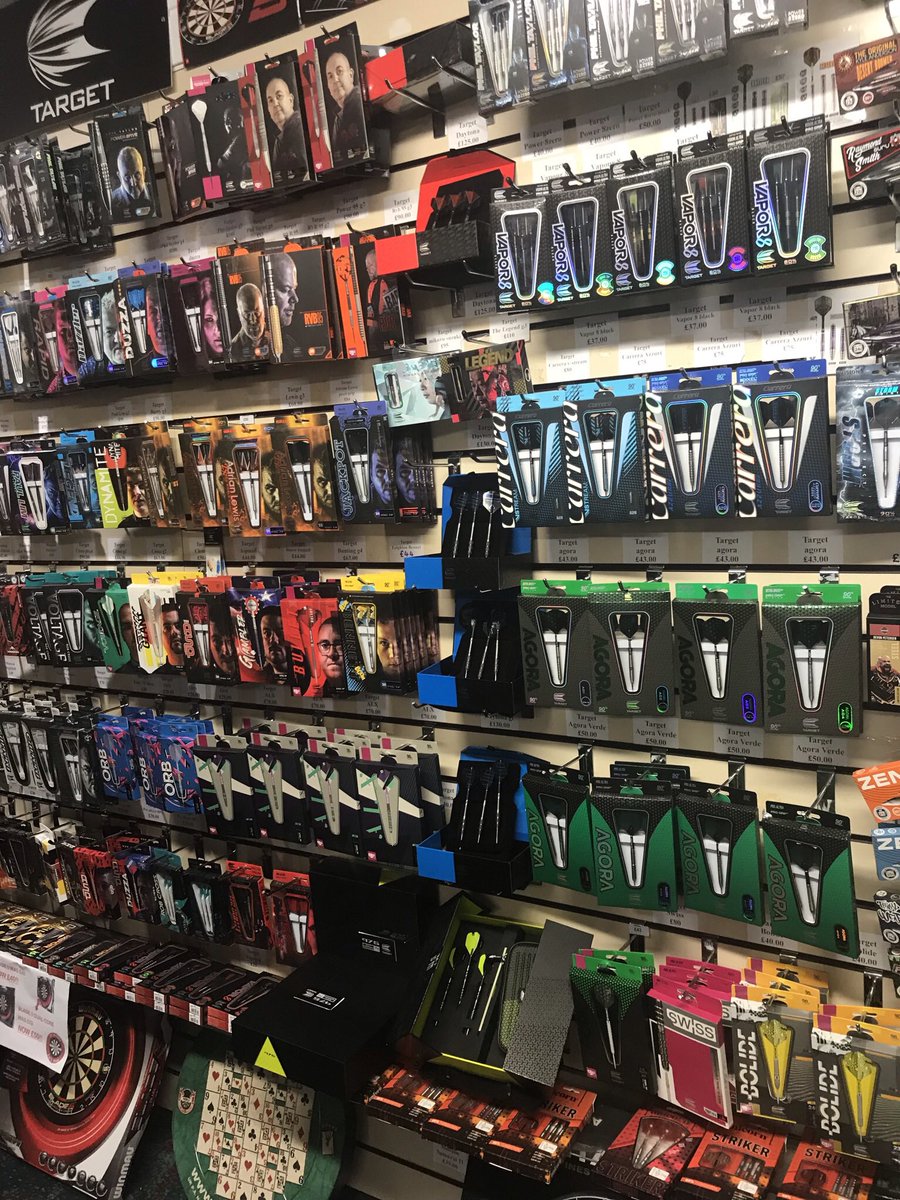 Just had a rather large order arrived in our #darts shop, Loads of large items at old prices , some bargains, Never been as FULL , call in WA119NB open until 5pm &amp; Saturday 10-4pm , just need to put them away Neatly,