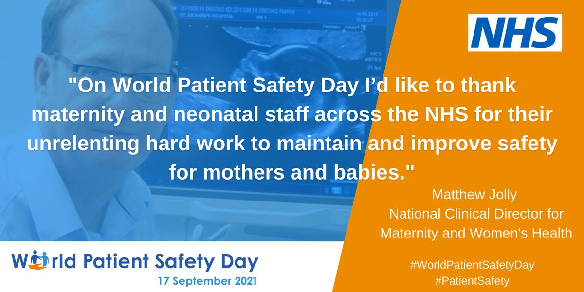 The theme of today's #WorldPatientSafetyDay is 'Safe maternal and newborn care'. <a href="/matthewcjolly/">Matthew Jolly</a> says thanks for the hard work of maternity and neonatal staff across the NHS #PatientSafety