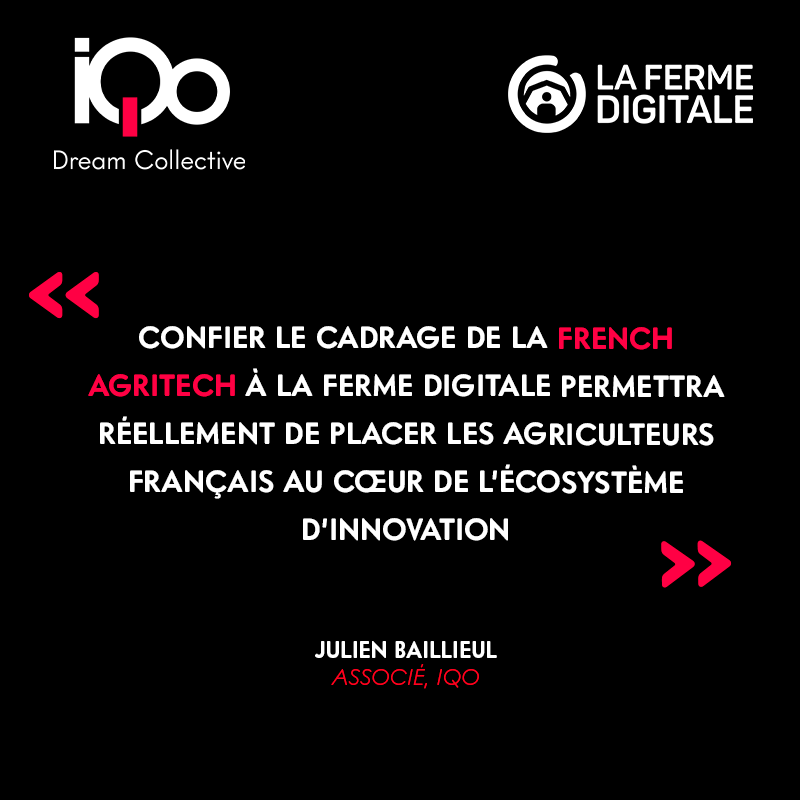 [#AGRITECH 🌱] Il y a quelques jours le Gouvernement a annoncé la création de la #FrenchAgriTech

💬 « Confier le cadrage de la #FrenchAgriTech à La Ferme Digitale permettra réellement de placer les entrepreneurs français au cœur de l’écosystème d’#innovation » 

#Agriculture