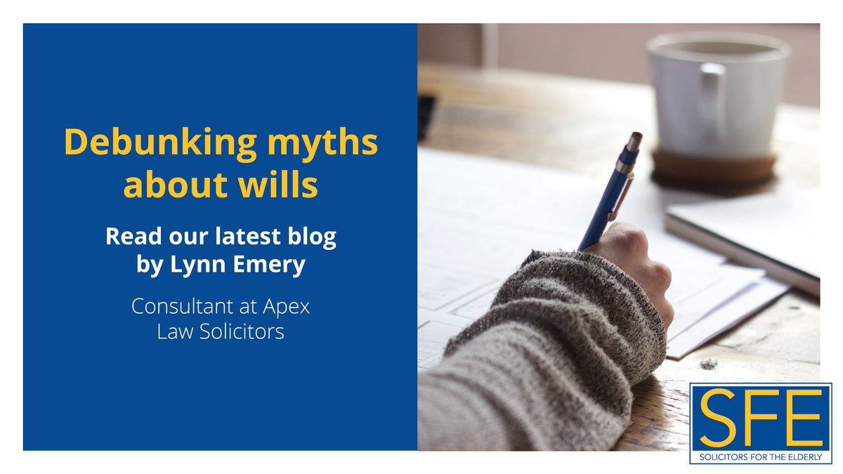 Are you aware of some of the many myths associated with wills? Our latest blog by SFE member Lynn Emery looks at this in more detail. Read it here: sfe.legal/Public/Resourc…