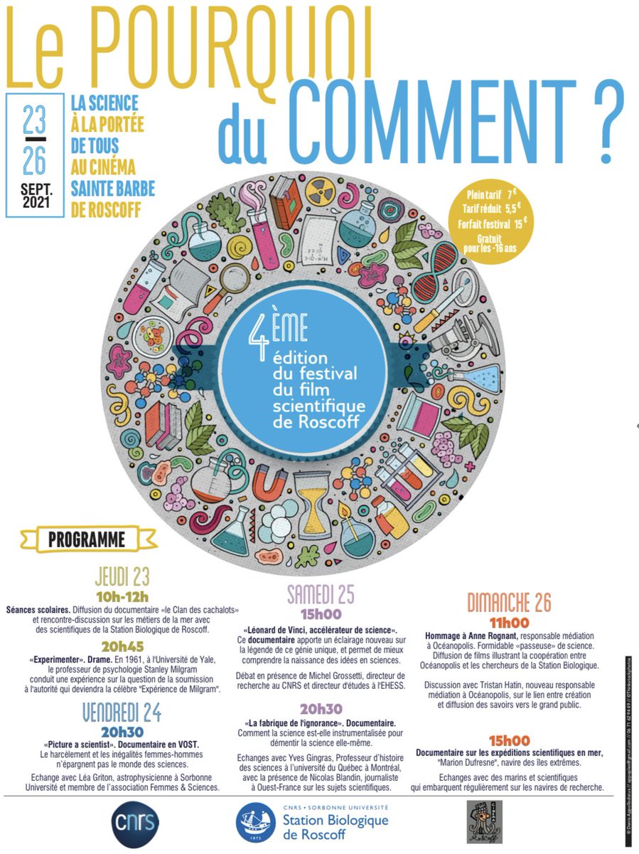 Fabrice SBR (@fabrice_sbr) on Twitter photo 4th Science film festival in Roscoff. Check the program !! <a href="/SBRoscoff/">Station Biologique de Roscoff</a> <a href="/CNRS_dr17/">CNRS Bretagne et Pays de la Loire</a> <a href="/CNRS/">CNRS 🌍</a> <a href="/Sorbonne_Univ_/">Sorbonne Université</a> <a href="/InstitutOcean/">Institut de l'Océan</a> <a href="/Roskotidien/">Roscoff Quotidien</a> 4th Science film festival in Roscoff. Check the program !! <a href="/SBRoscoff/">Station Biologique de Roscoff</a> <a href="/CNRS_dr17/">CNRS Bretagne et Pays de la Loire</a> <a href="/CNRS/">CNRS 🌍</a> <a href="/Sorbonne_Univ_/">Sorbonne Université</a> <a href="/InstitutOcean/">Institut de l'Océan</a> <a href="/Roskotidien/">Roscoff Quotidien</a>