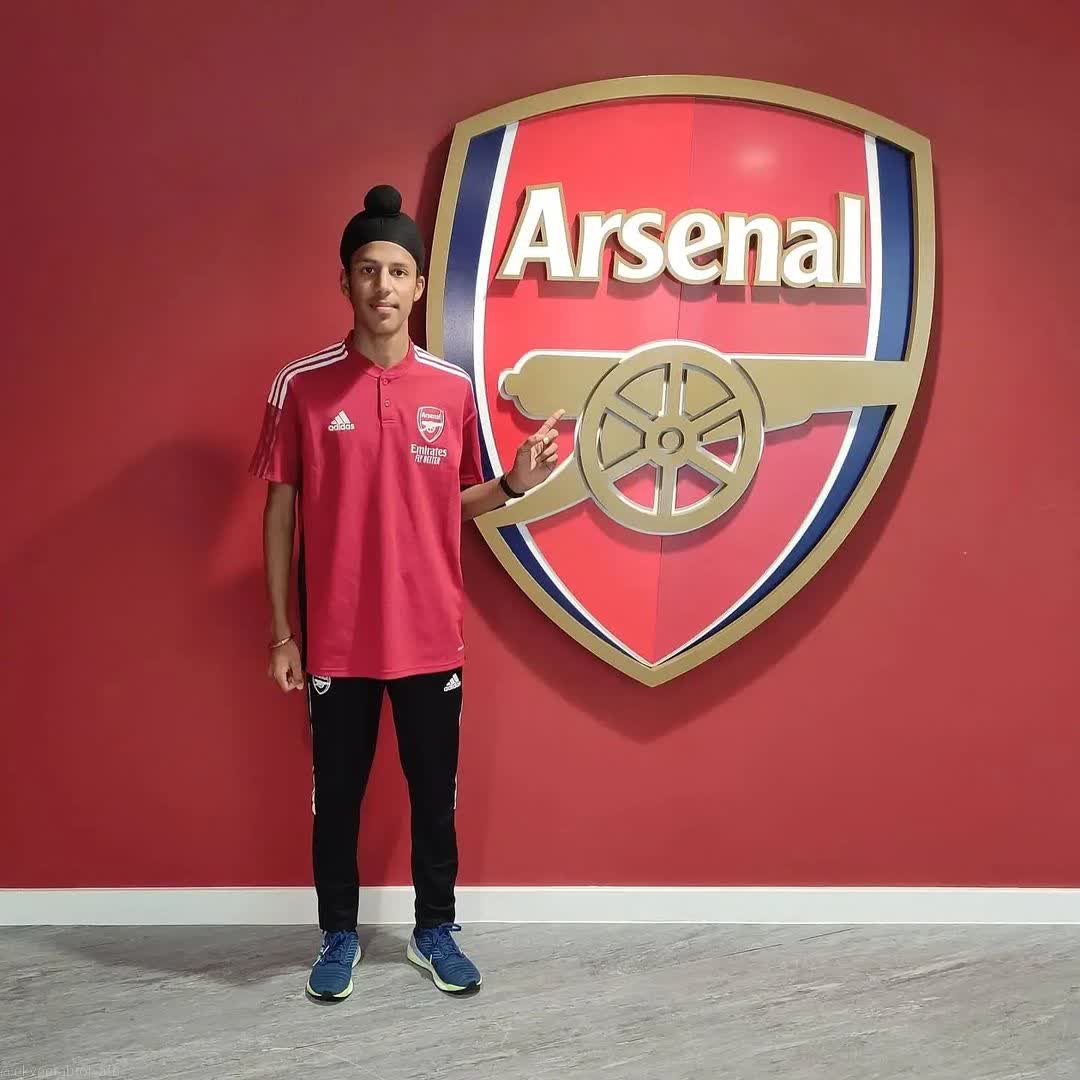 Ekveer Abrol, 16, from Southall, West London has secured a scholarship with Arsenal