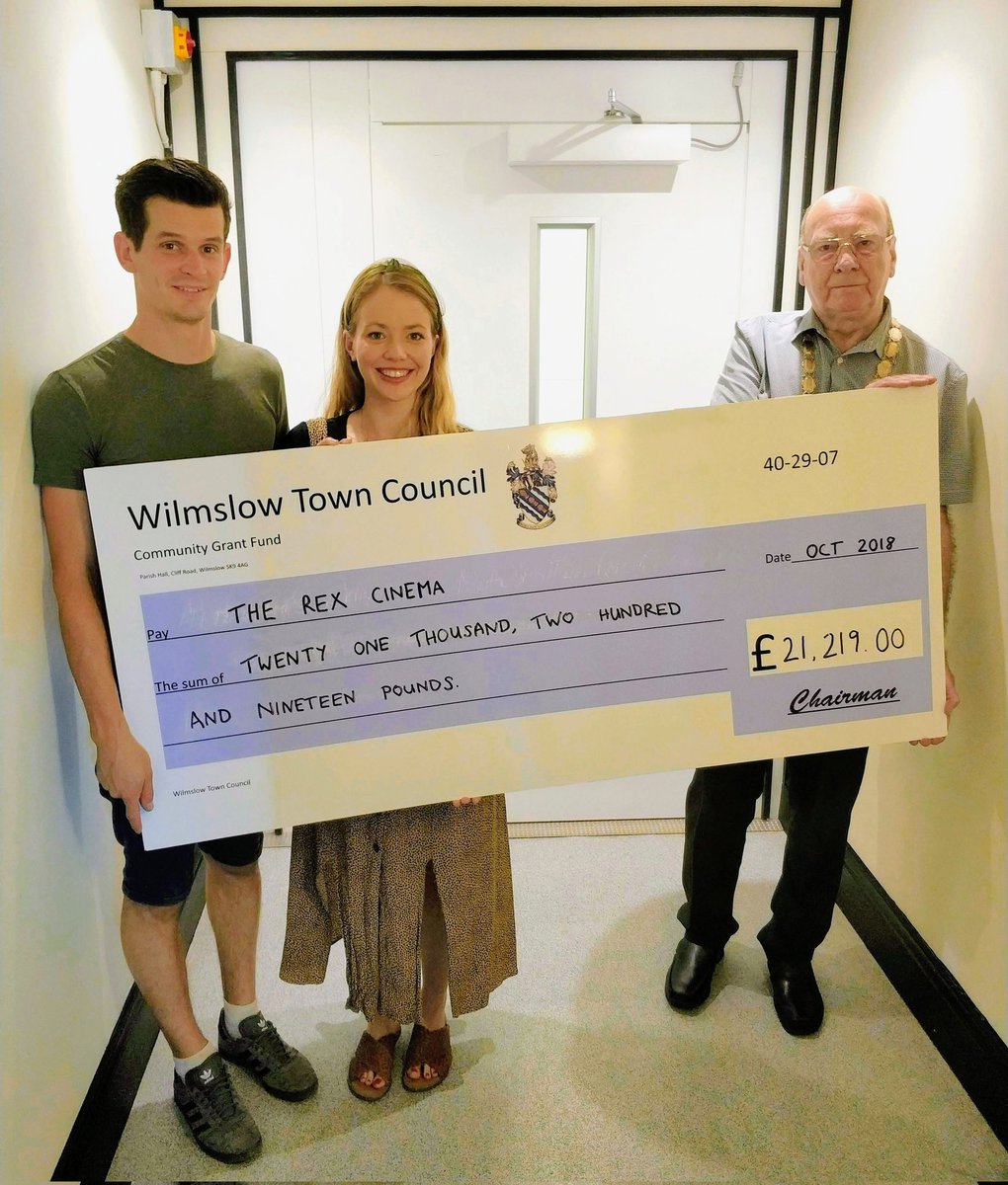 1/2 Our Chairman, Martin Watkins, recently visited the <a href="/Rexwilmslow/">Rex Cinema Wilmslow</a>.
In 2019, the installation of a lift in the Rex was made possible due to a grant of £21,219 from the Town Council. 
It was great to hear how the lift has made the cinema accessible to the whole community.