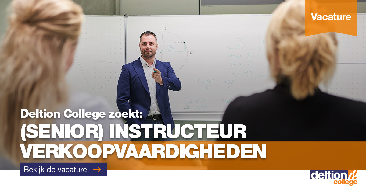 #Deltion is op zoek naar een (#Senior) #Instructeur #Verkoopvaardigheden voor 0,3 - 0,4 fte. deltion.nl/werken-bij-del… #mbo #vacature #onderwijs #Zwolle