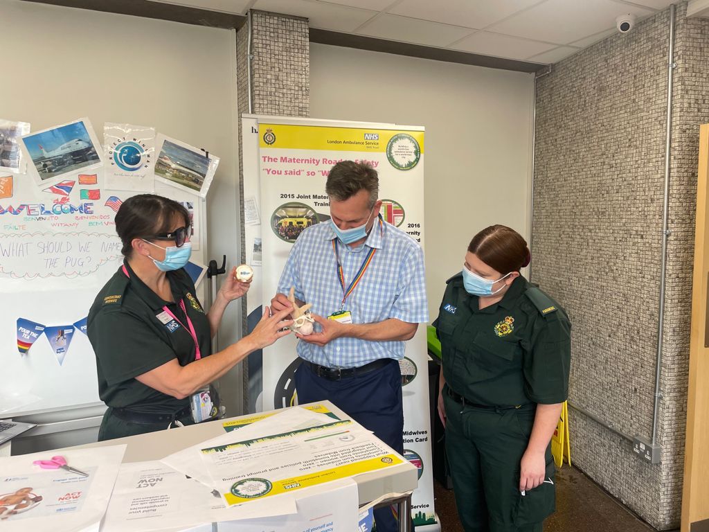 It was great to go along to one of the <a href="/Ldn_Ambulance/">London Ambulance Service</a> Maternity team's events for #WorldPatientSafetyDay today and to hear more about maternity care in #TeamLAS from <a href="/pandorabethan/">NHS Midwife Amanda Mansfield MBE</a> and Sarah from the maternity team.
